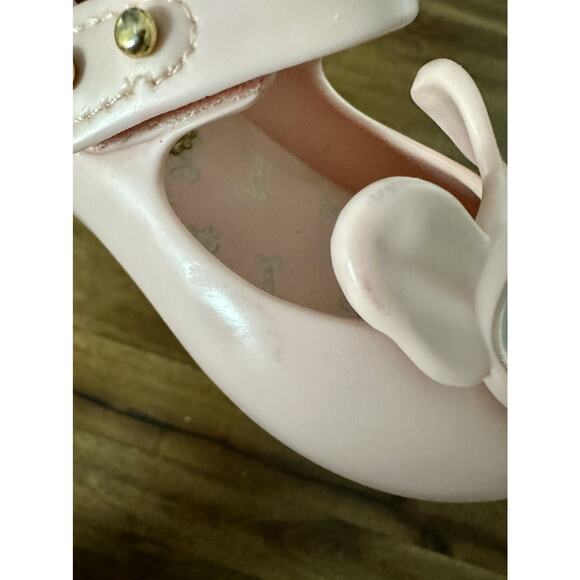 Mini Melissa Ultragirl Pink French Bulldog Mary Jane Shoes Waterproof 5 - Picture 9 of 10